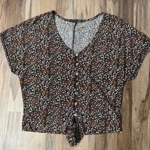 Black Tape_ Multicolor Floral Blouse